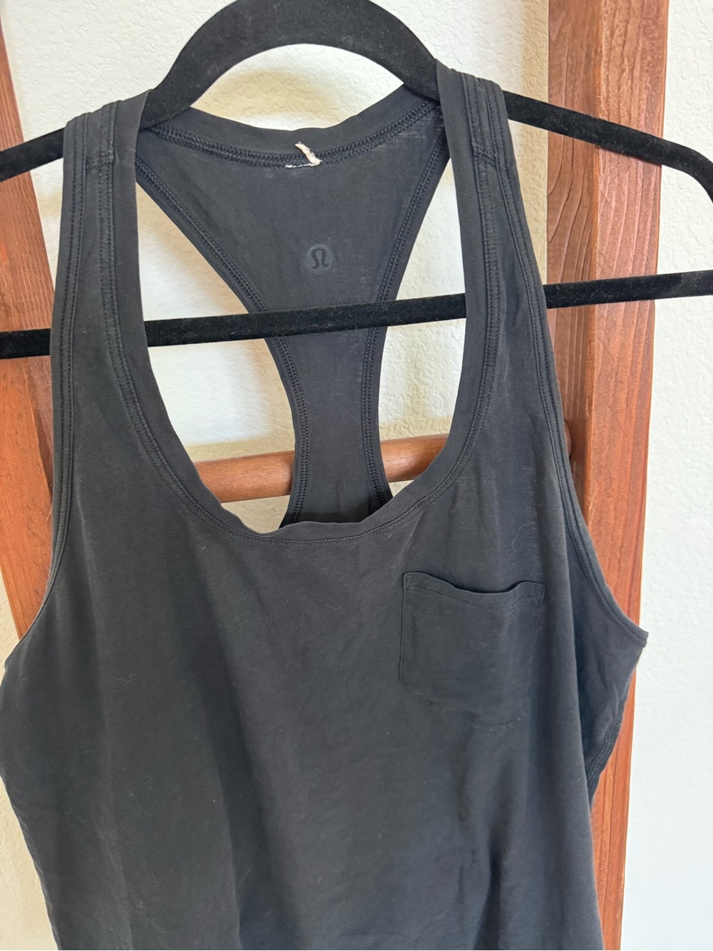 lululemon athletica Black Racerback Pocket Love Tank